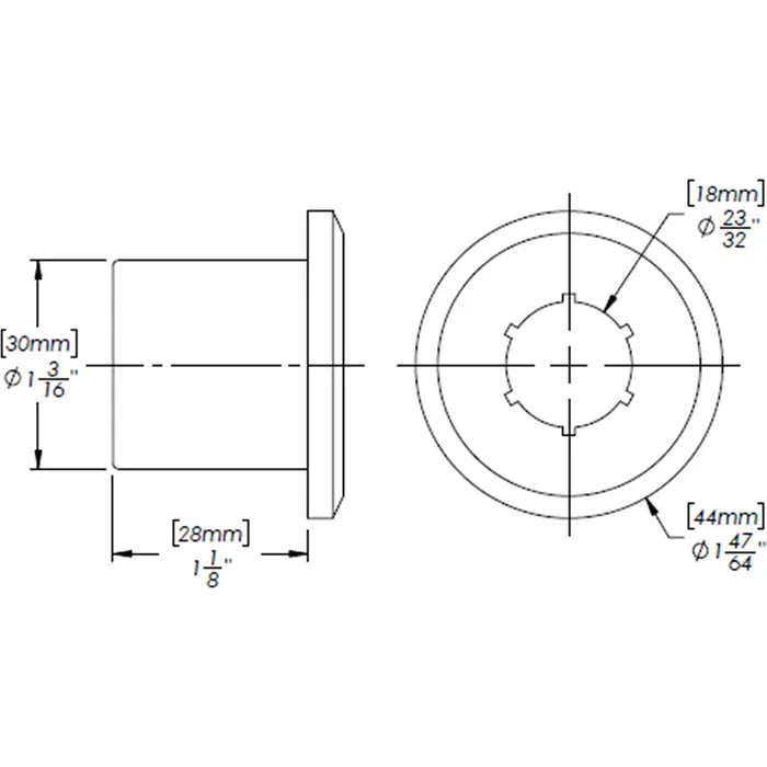 Trail gear Leaf spring bushings front springs