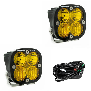 Baja Designs Amber Lens Driving/Combo Pair Squadron Sport