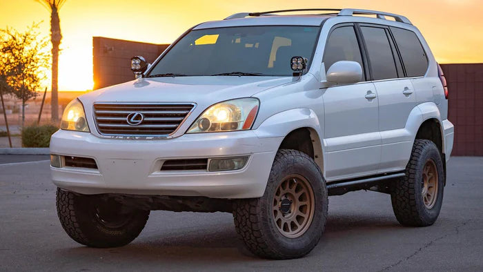 03-09 Lexus GX470 SDHQ Built A-Pillar Light Mounts