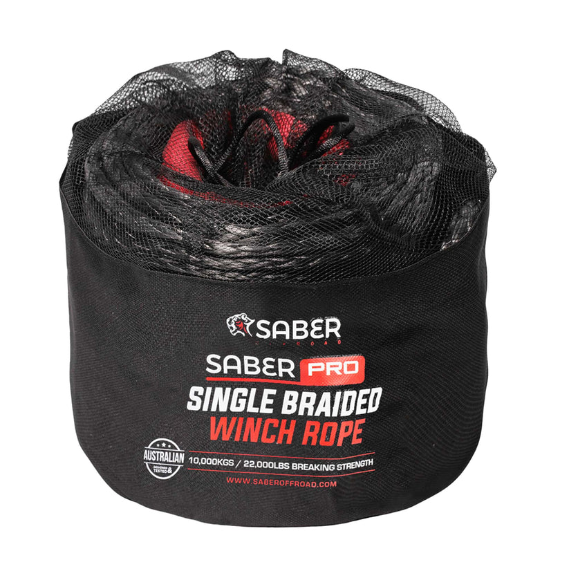 Saber off road  single braided synthetic Winch Rope