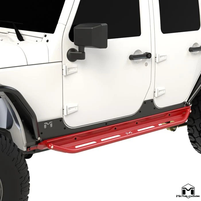 Metal Cloak Overland Rocker & Flip Step Kit, Pair, JK, 4-Door