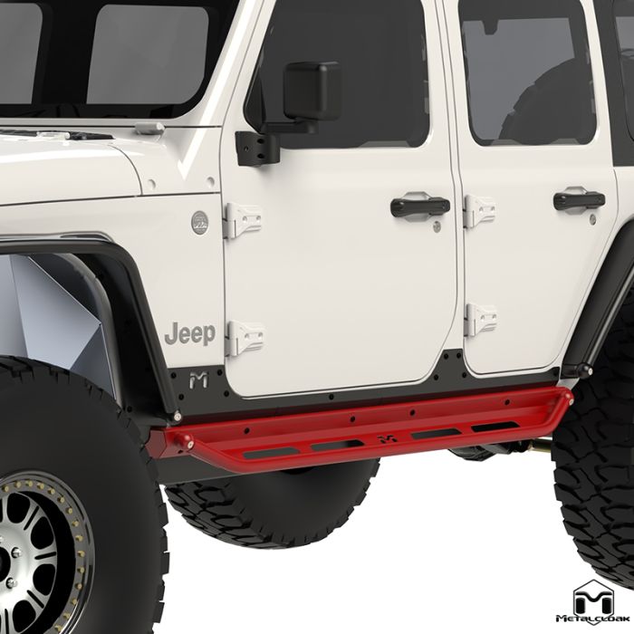 Metal Cloak JL 4-Door Overland Rocker & Flip Step Kit
