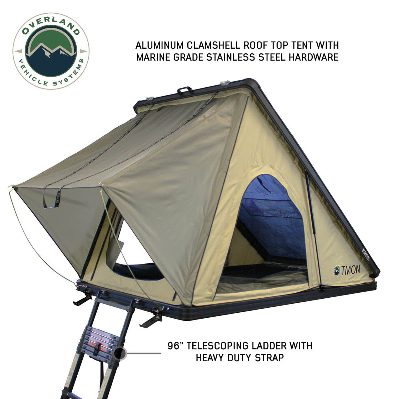 LD TMON Clamshell Aluminum Hard Shell Roof Top Tent - 2 Person 18119935