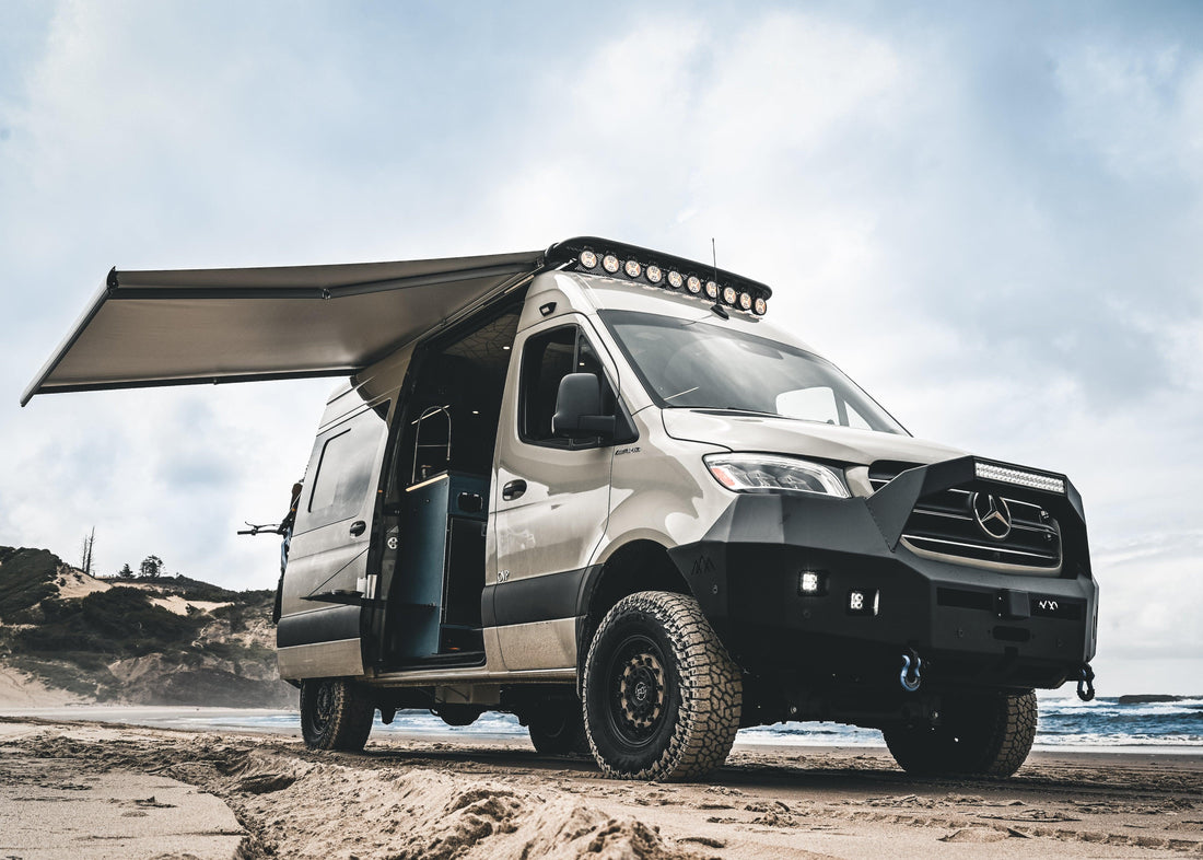 Mercedes Sprinter (2019+) Front Bumper [Bull Bar] - Backwoods Adventure Mods