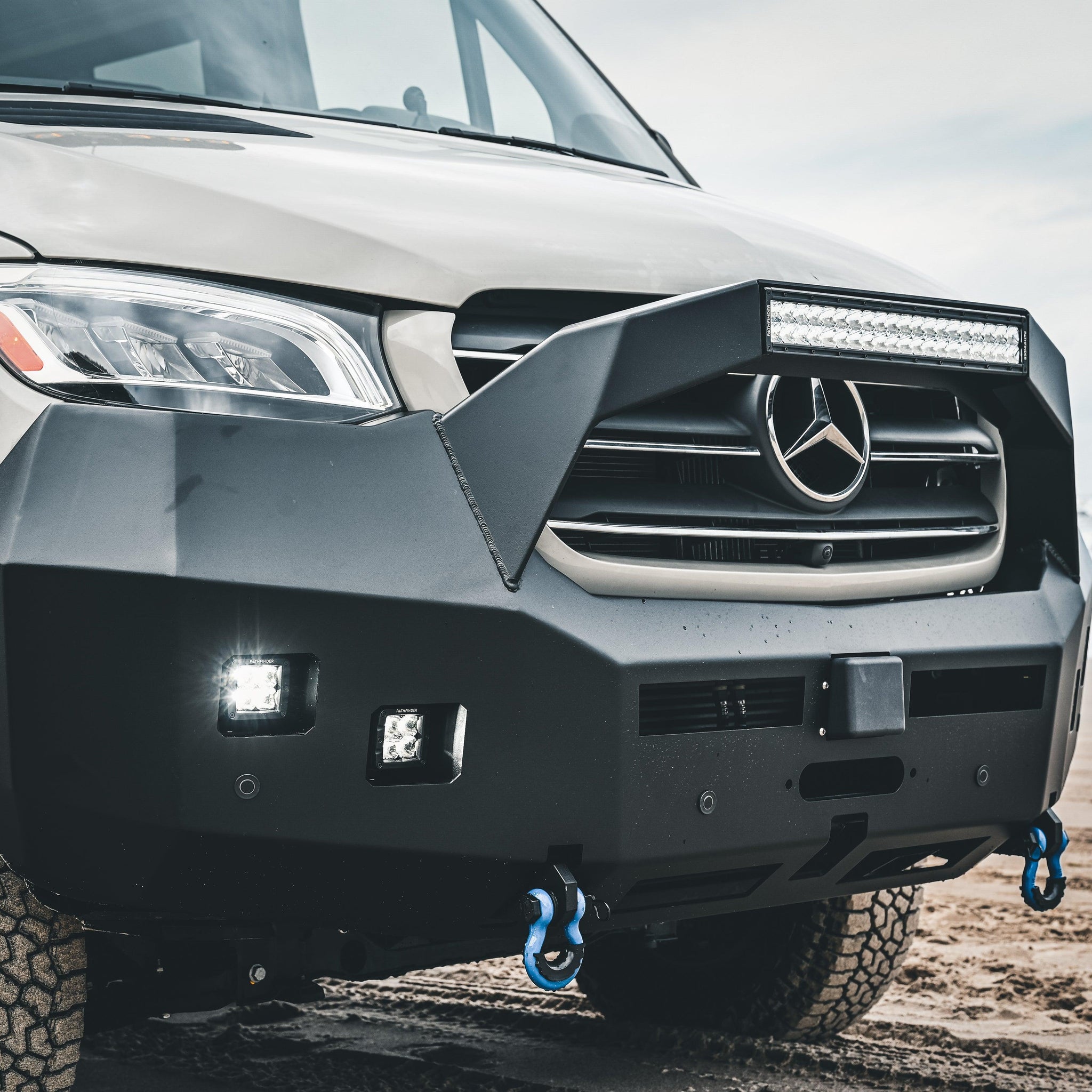 Mercedes Sprinter (2019+) Front Bumper [Bull Bar] - Backwoods Adventure Mods