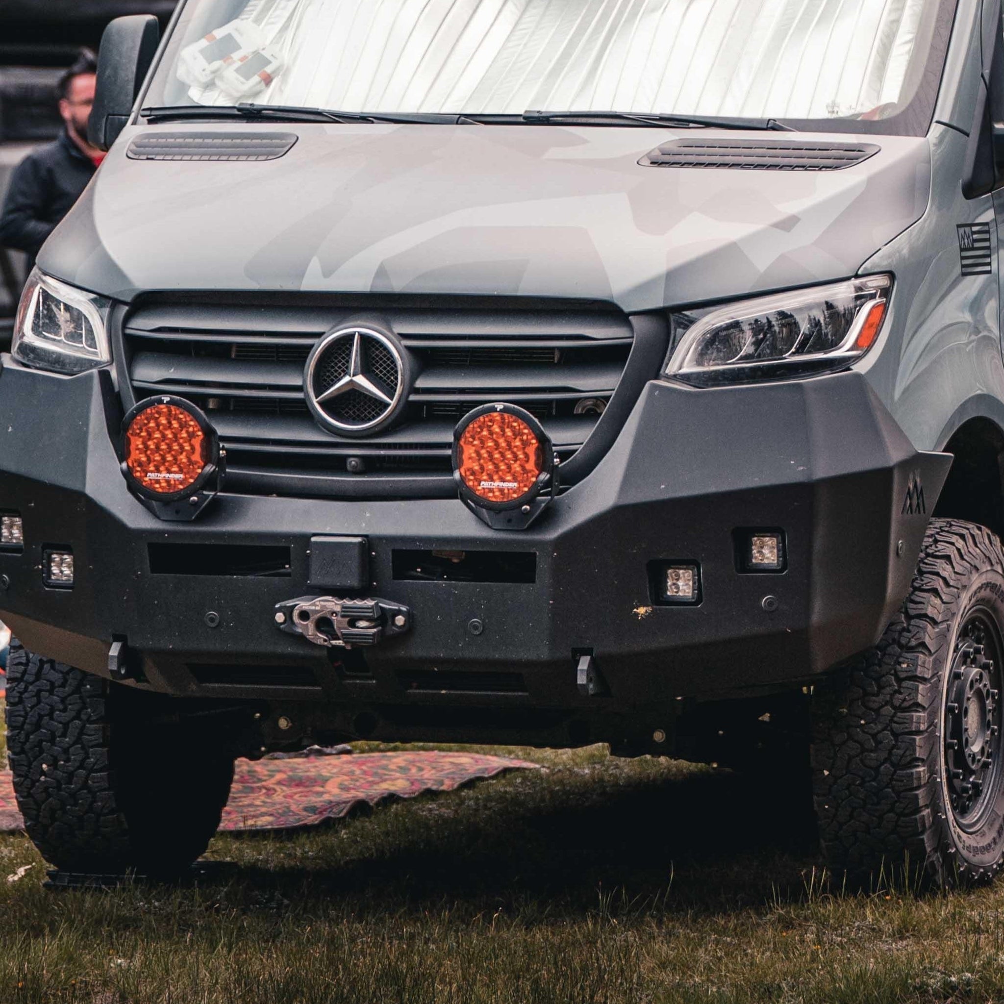 Mercedes Sprinter (2019+) Front Bumper [No Bull Bar] - Backwoods Adventure Mods