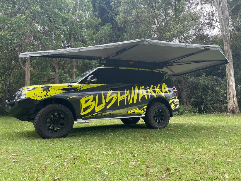 Bushwakka Extreme Darkness  Driver Side 270 Awning
