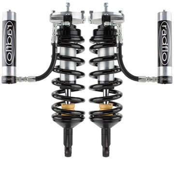 Radflo  2.5 Front Coilover Kit 0-3" Lift  Toyota Tacoma 1996-2004 With Remote Reservoir Ext For Use With Aftermarket UCA 6CT 010 1R