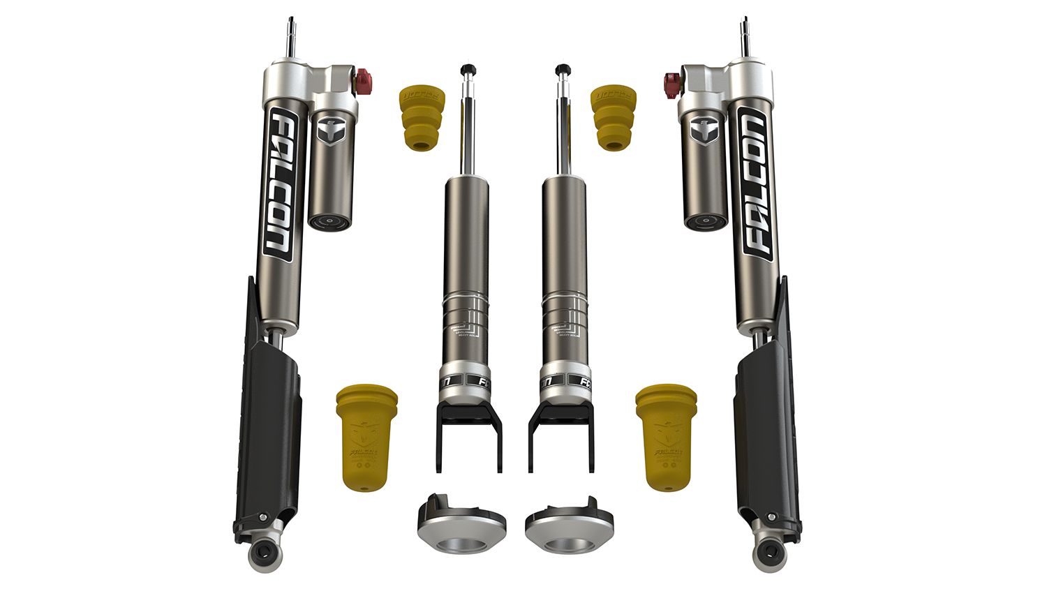 FALCON 2019+ Ram 1500/Rebel: Falcon 2.25"/1.25" Sport Tow/Haul Shock Leveling System 19-04-32-400-002