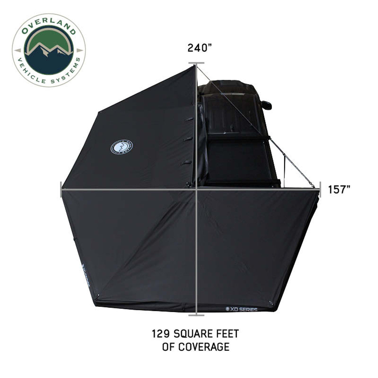 XD Nomadic 270 Degree Awning W/Lights & Black Out