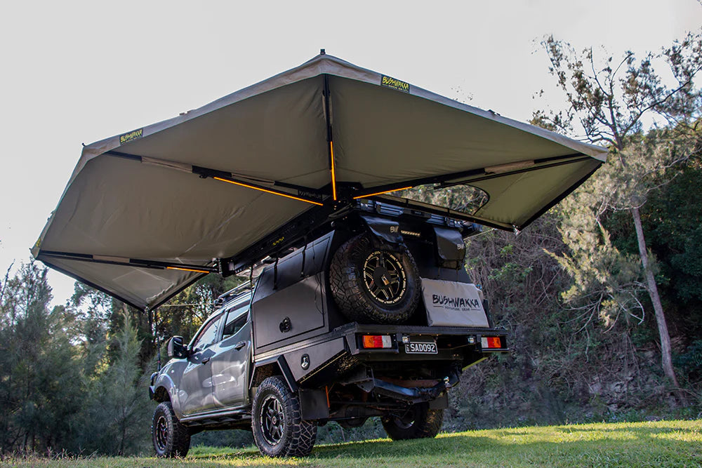 Bushwakka D-zip Extreme Darkness right hand side  270 awning
