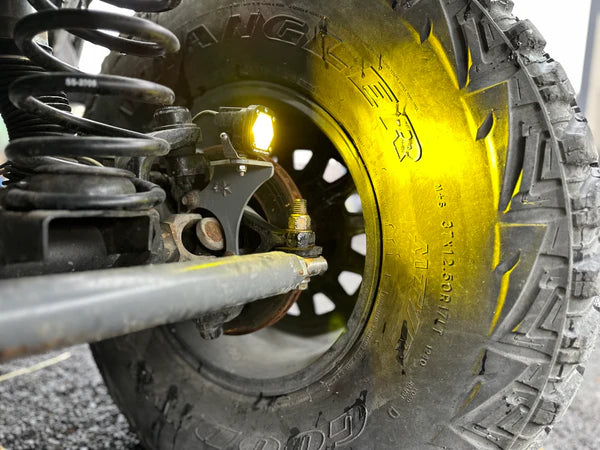 Gate Keeper Off Road Jeep TJ XJ YJ ZJ Steerable Knuckle Pod Light Mounts