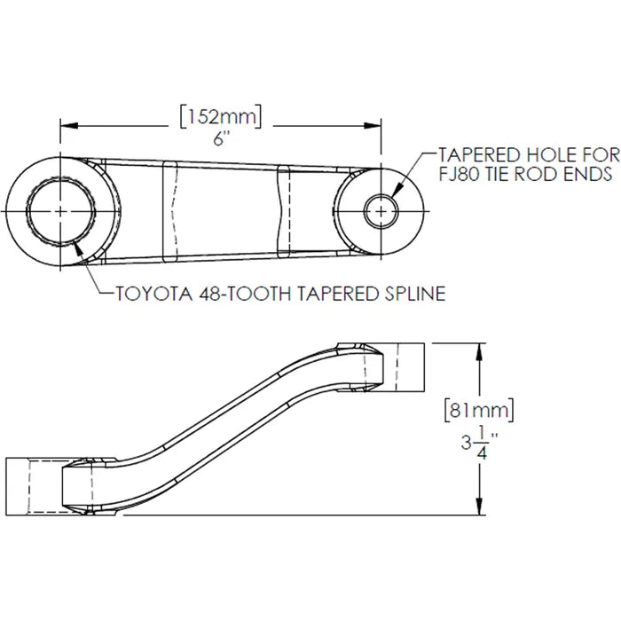 Trail Gear Toyota Pitman Arm, Drop  130599-1-KIT