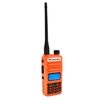 RUGGED RADIO GMR2 GMRS/FRS HANDHELD RADIO Orange Color