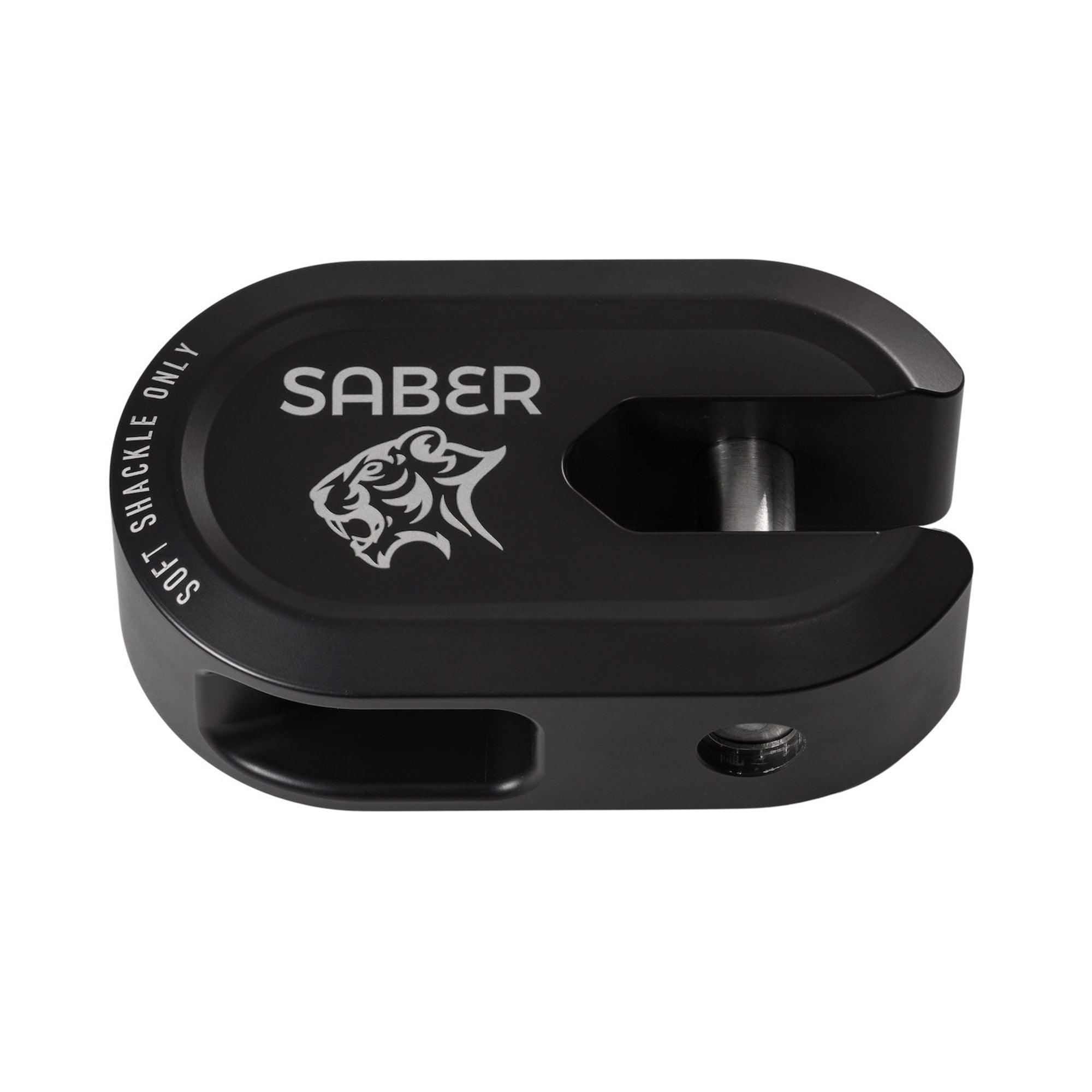 Saber Alloy Winch Shackle Black