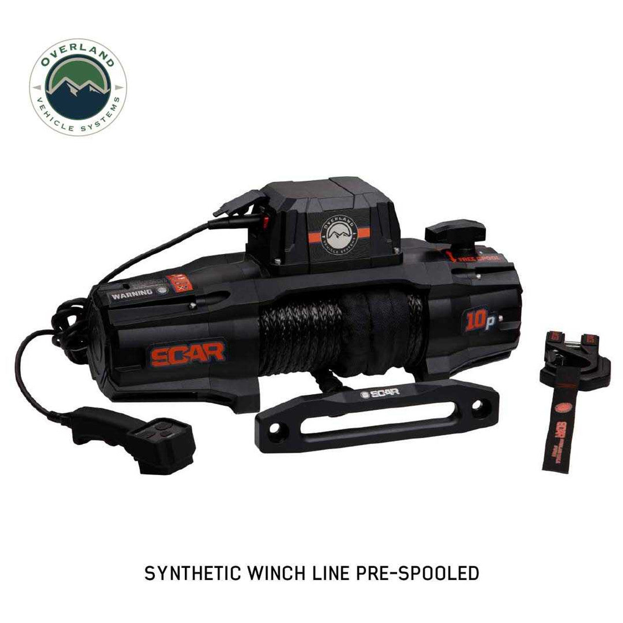 SCAR 10S - 10,000 Lbs. Rated Synthetic Rope Winch 19099901