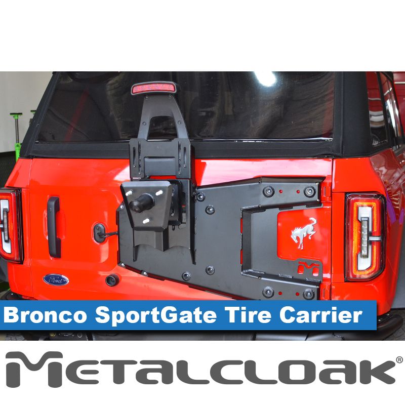 Metal Cloak Bronco 6G Aluminum Sportgate Tire Carrier B0250