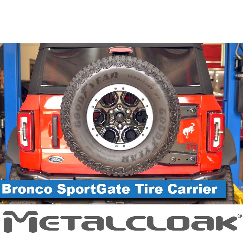 Metal Cloak Bronco 6G Aluminum Sportgate Tire Carrier B0250