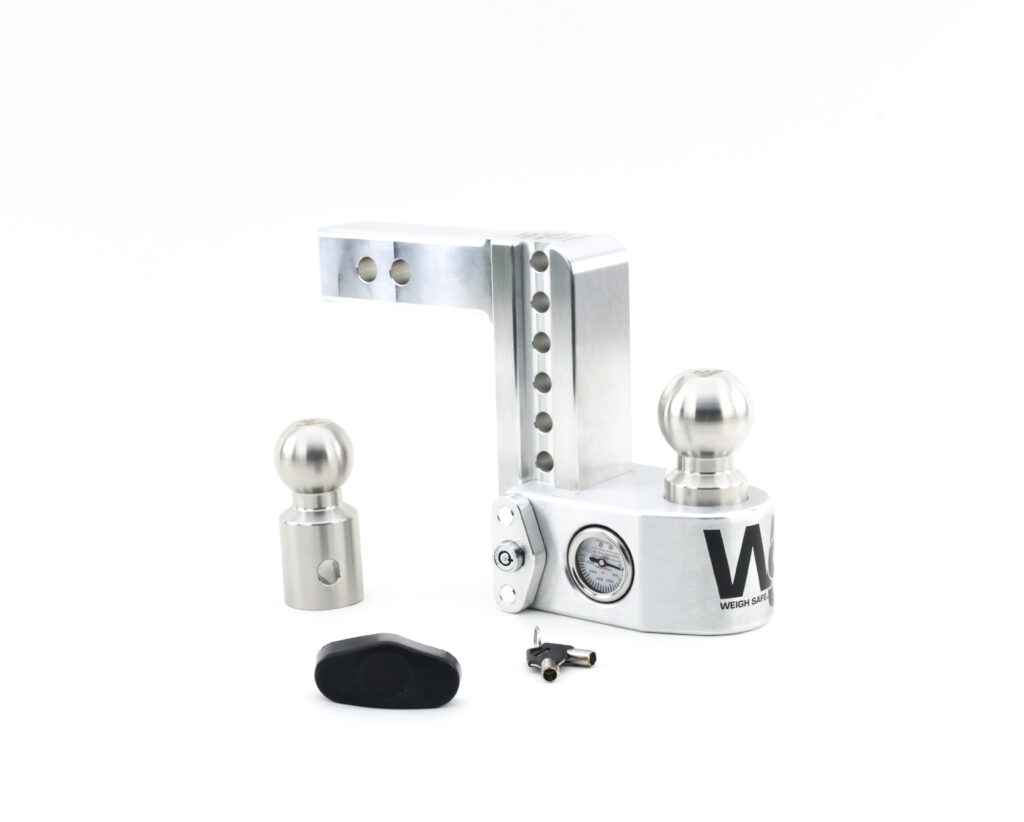 Weight safe 10" drop hitch/ 2.5 shaft w/ 2" & 2-5/16th hitch balls